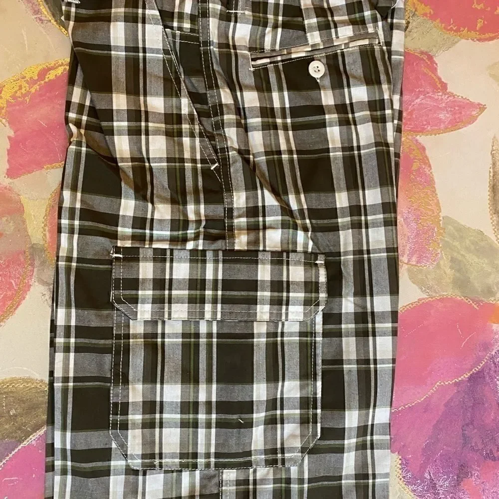 Pacific Blue Boys Plaid Fashion Shorts size14 - Picture 9 of 10